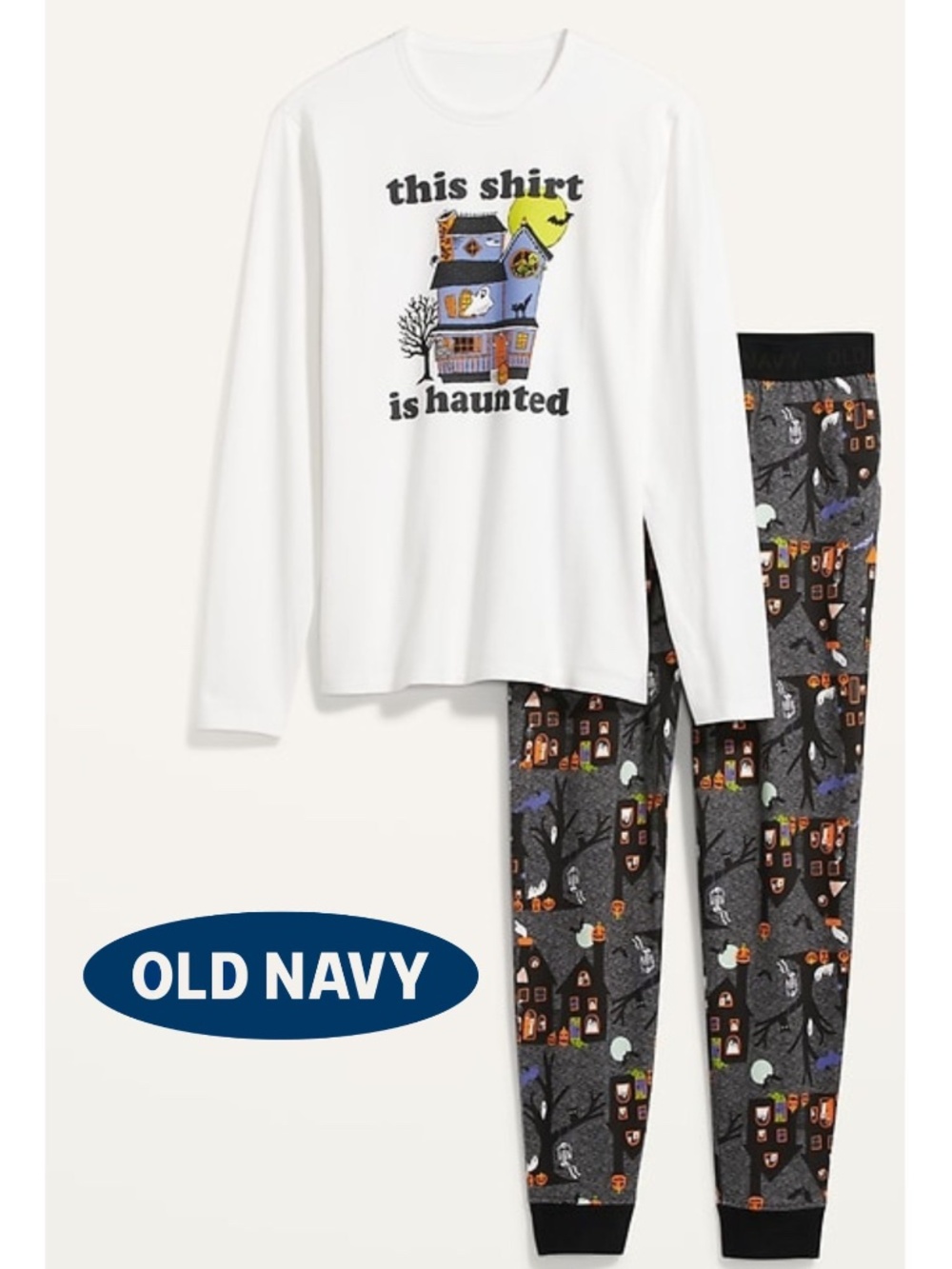 Old Navy “This Shirt Is Haunted” Halloween Pajama Set - Unisex